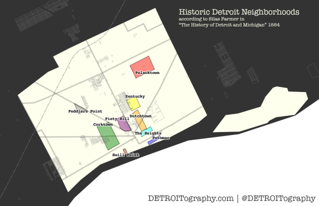 Map: Historic Detroit Neighborhoods 1884